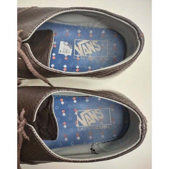 Vans Ultracush Brown Leather Skate Shoe Sneaker Low Top Men's Size 11 - Picture 5 of 11